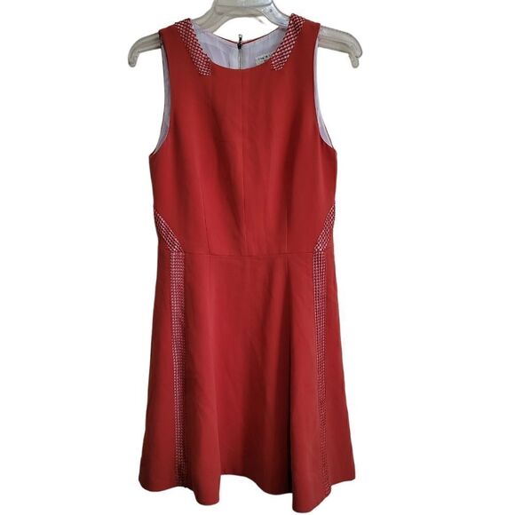 Rag & Bone Orange Sleeveless Dress Sz 6 - Picture 11 of 13